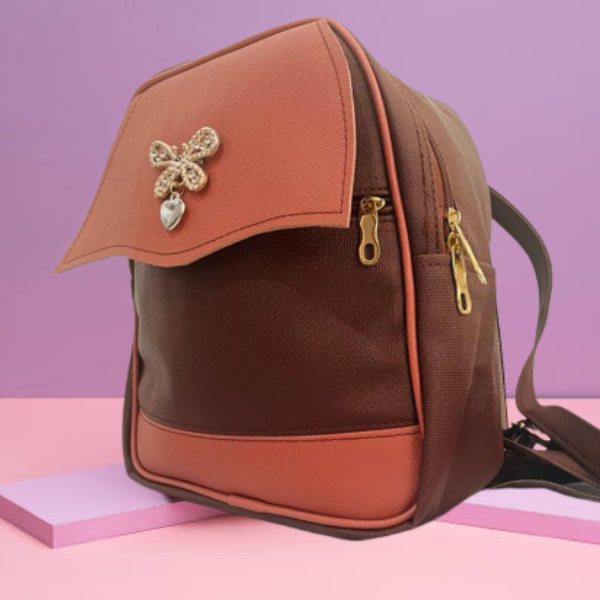Ladies Back Pack  Fashion Handbag Blended Two Color"