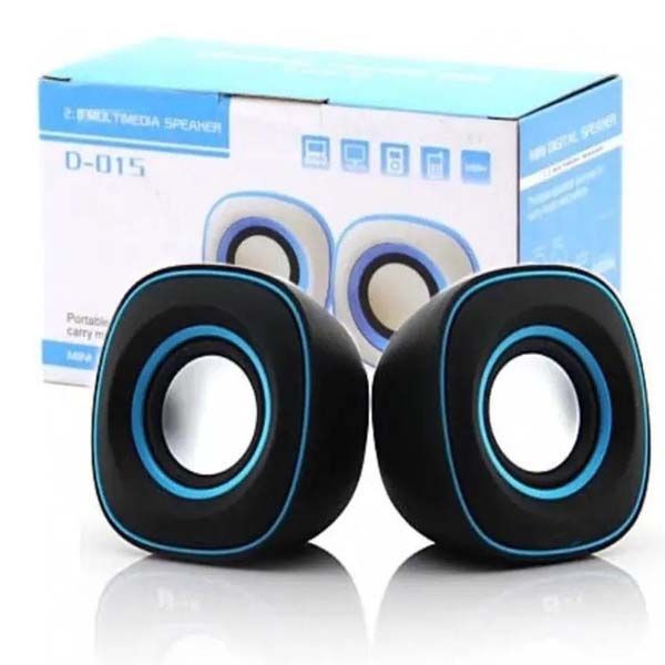 D-05A 5W Mini USB 2.0 Speakers with 3.5mm Stereo Jack and USB Powered for PC / Laptop"