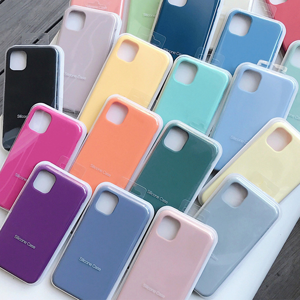 iPhone Color  Silicone Case with MagSafe  Back Covers 12 pro"